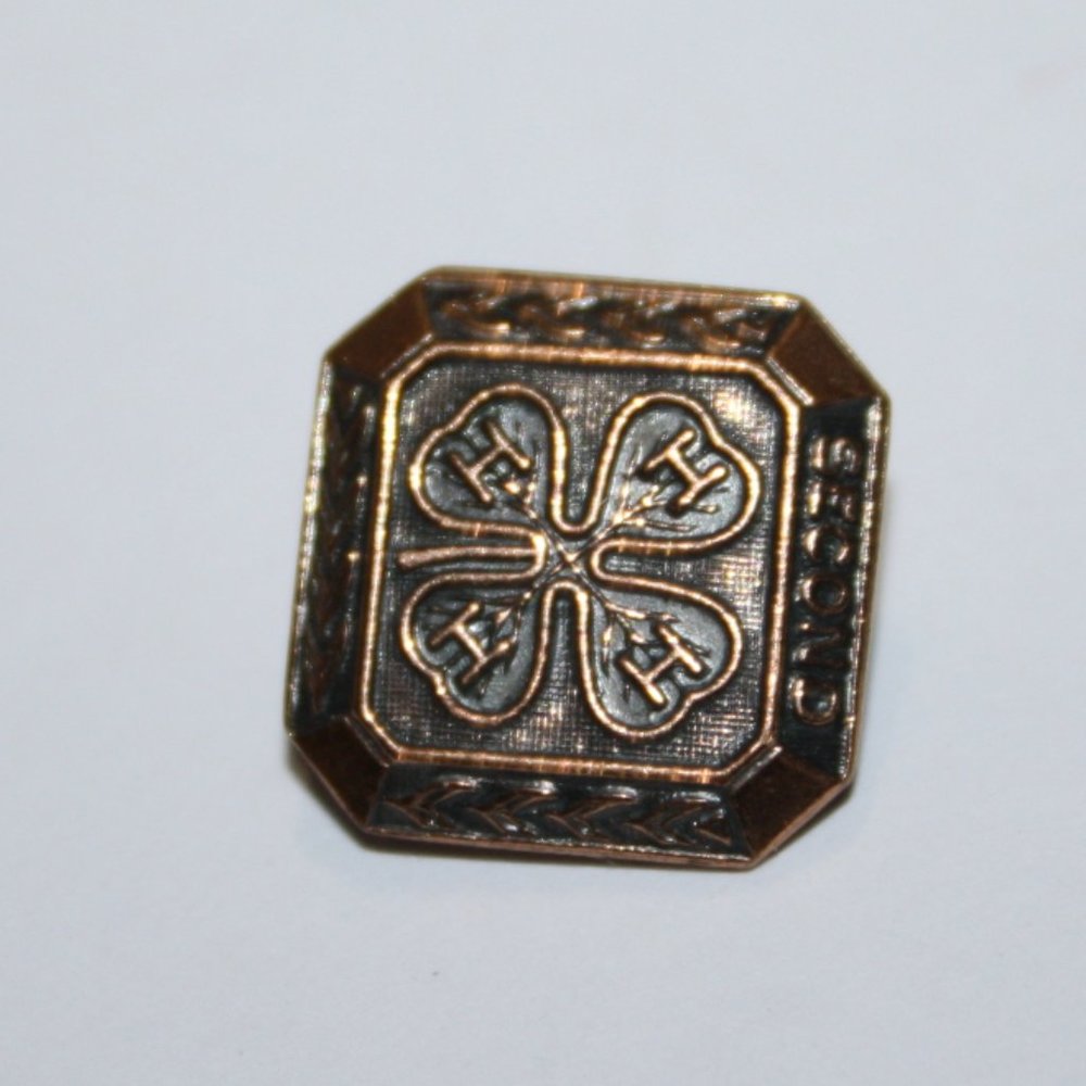 Vintage copper 4H pin .5"